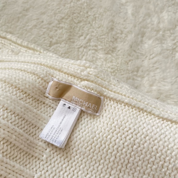 Michael Kors Cream with Bronze Gold Rhinestones Scarf - Picture 3 of 5